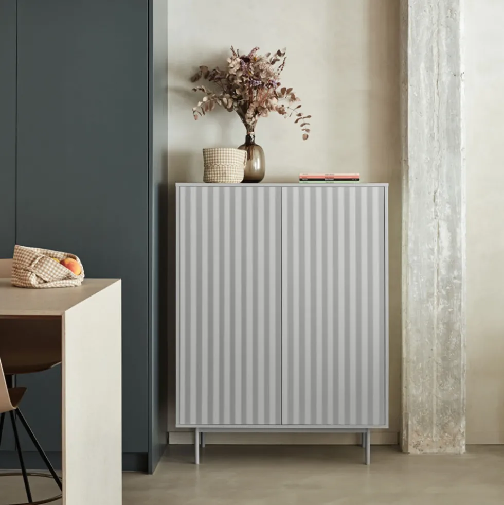 SIERRA Buffet haut en bois 2 portes 2 tiroirs