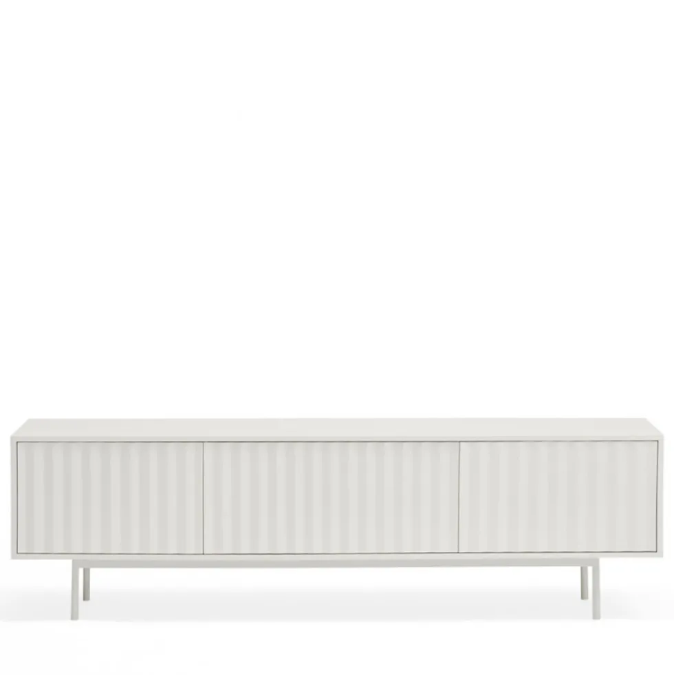 SIERRA Meuble TV en bois 3 portes L180cm