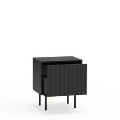 SIERRA Table de chevet 1 porte 2 tiroirs en bois