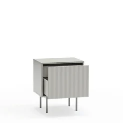 SIERRA Table de chevet 1 porte 2 tiroirs en bois