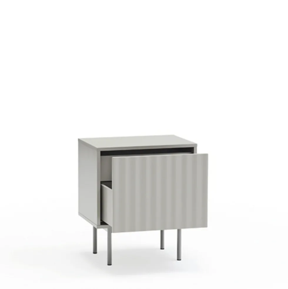 SIERRA Table de chevet 1 porte 2 tiroirs en bois