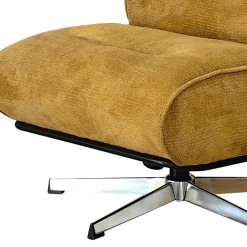 SIMON Fauteuil pivotant en tissu chenille pied étoile
