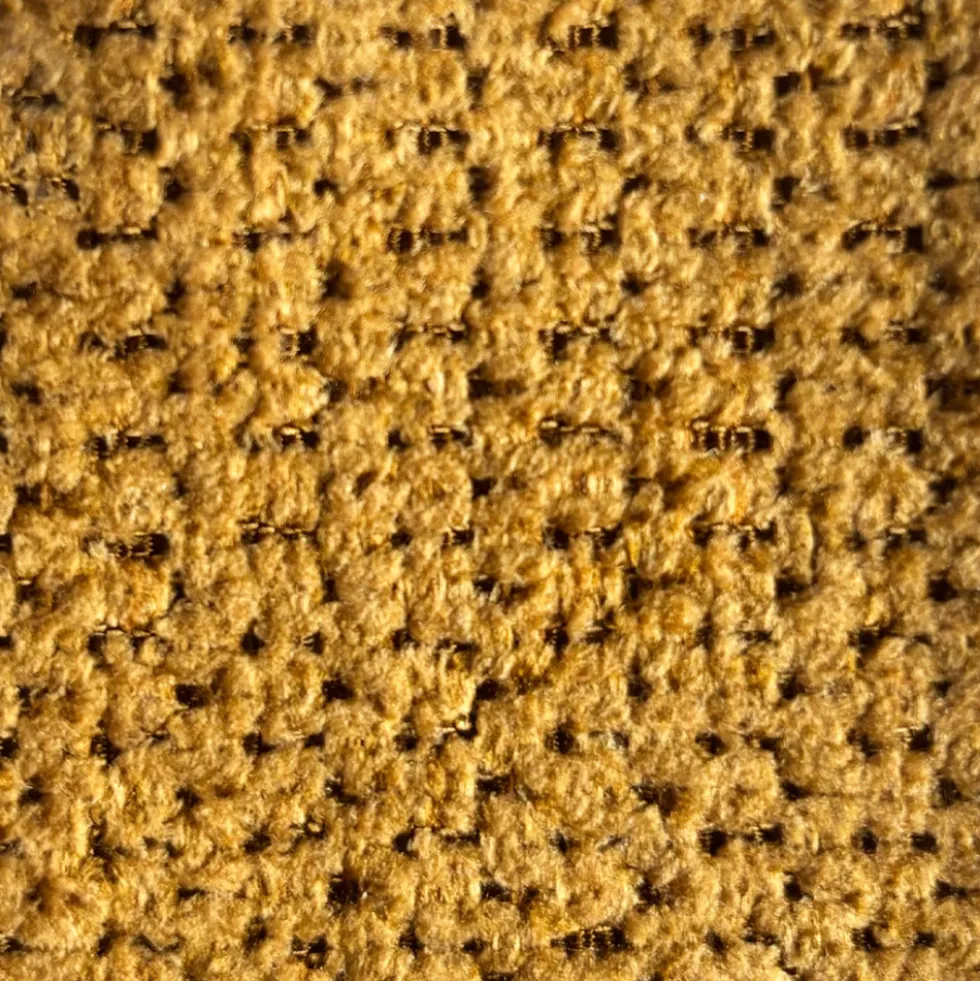 SIMON Fauteuil pivotant en tissu chenille pied étoile