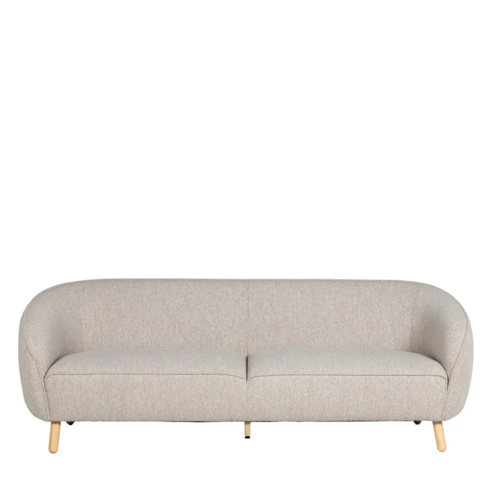 SINCLAIR Canapé 3 places en tissu bouclette