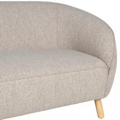 SINCLAIR Canapé 3 places en tissu bouclette