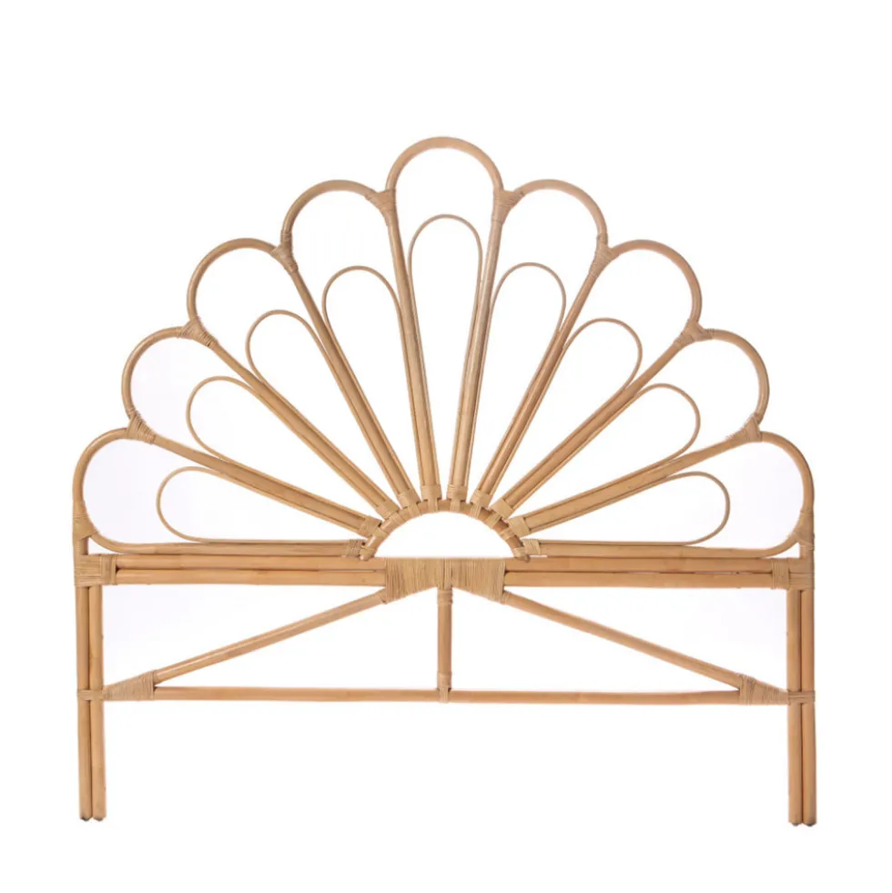 SINGARAJA Tête de lit design en rotin 148cm