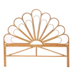 SINGARAJA Tête de lit design en rotin 160cm