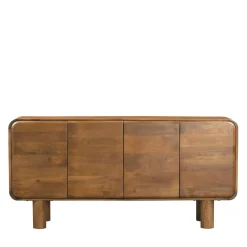 SIRA Buffet 4 portes en bois massif L160cm