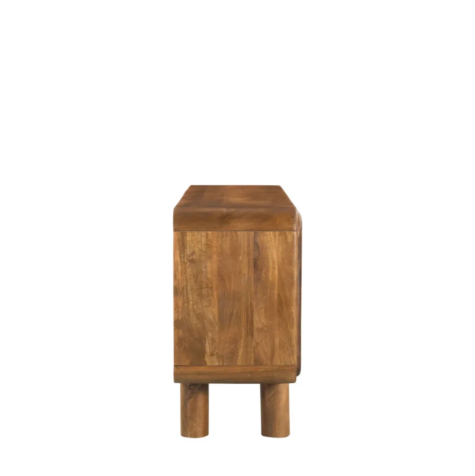 SIRA Buffet 4 portes en bois massif L160cm