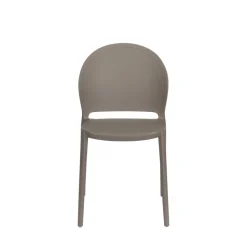SJOERD Lot de 4 chaises intérieur et extérieur en plastique