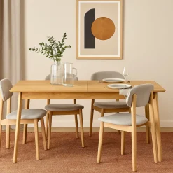 SKOLL Table à manger extensible 4 à 8 personnes 150-200x80cm