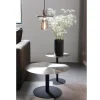 SNOW Table basse ronde en métal brossé ø60cm