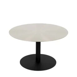 SNOW Table basse ronde en métal brossé ø60cm