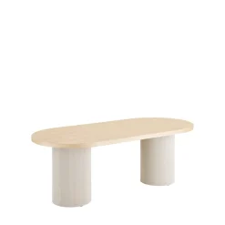 SOLVA Table à manger 10 personnes ovale en bois