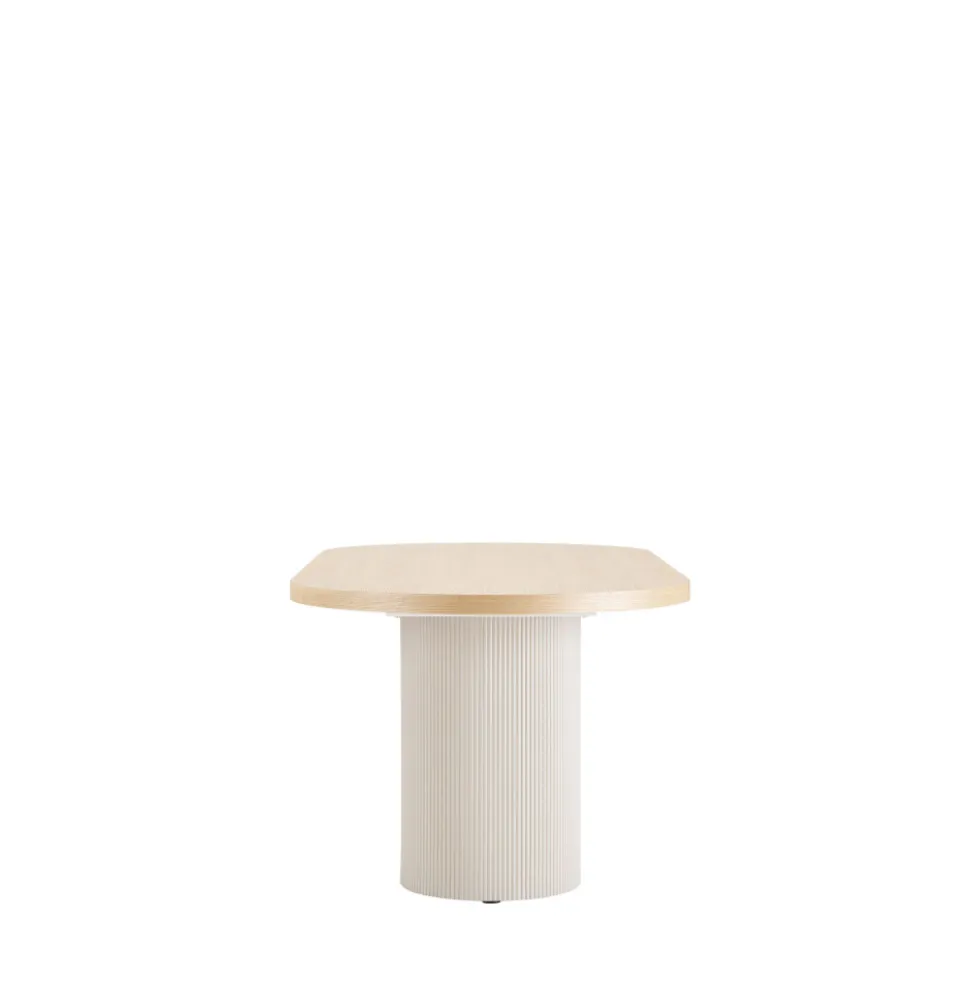 SOLVA Table à manger 10 personnes ovale en bois