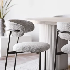 SOLVA Table à manger 10 personnes ovale en bois