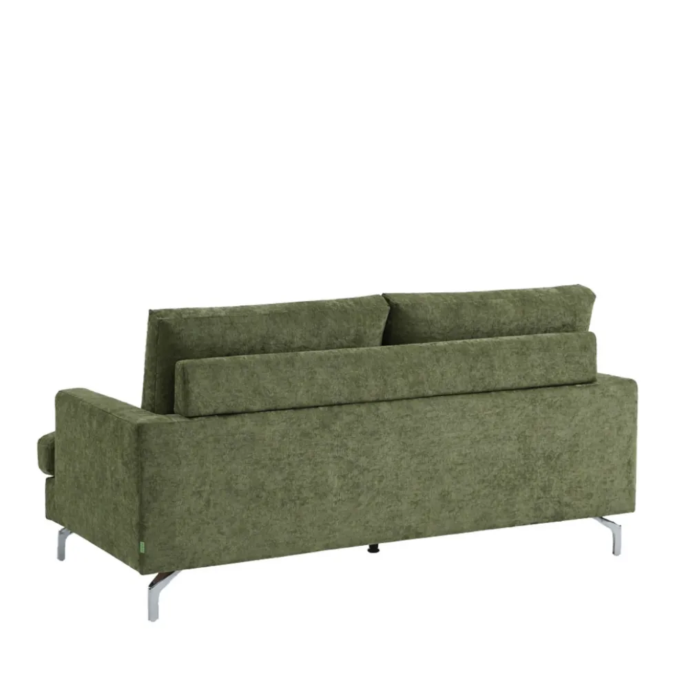 SOPHIE Canapé 3 places en tissu pieds chrome