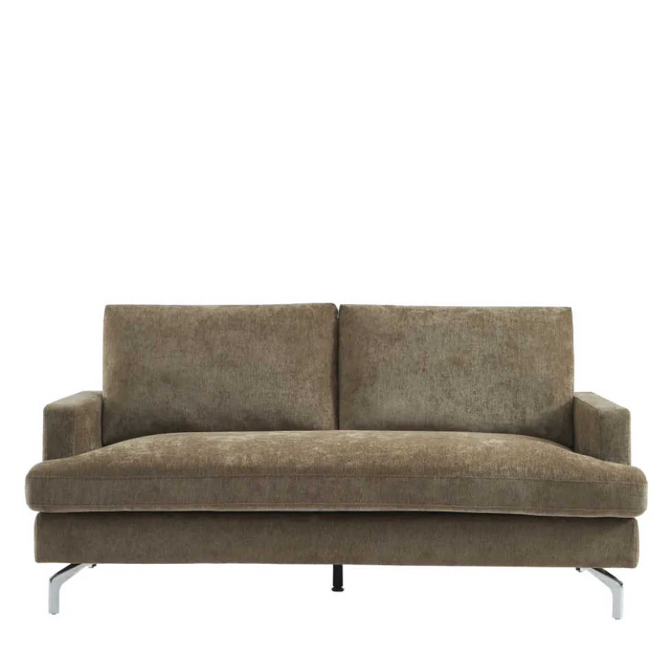 SOPHIE Canapé 3 places en tissu pieds chrome