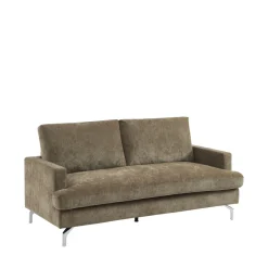 SOPHIE Canapé 3 places en tissu pieds chrome