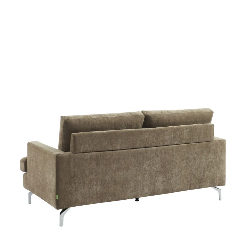 SOPHIE Canapé 3 places en tissu pieds chrome