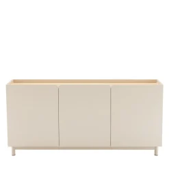 STANLEY Buffet 3 portes en bois et métal L160cm
