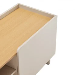STANLEY Meuble TV 2 portes en bois et métal L160cm