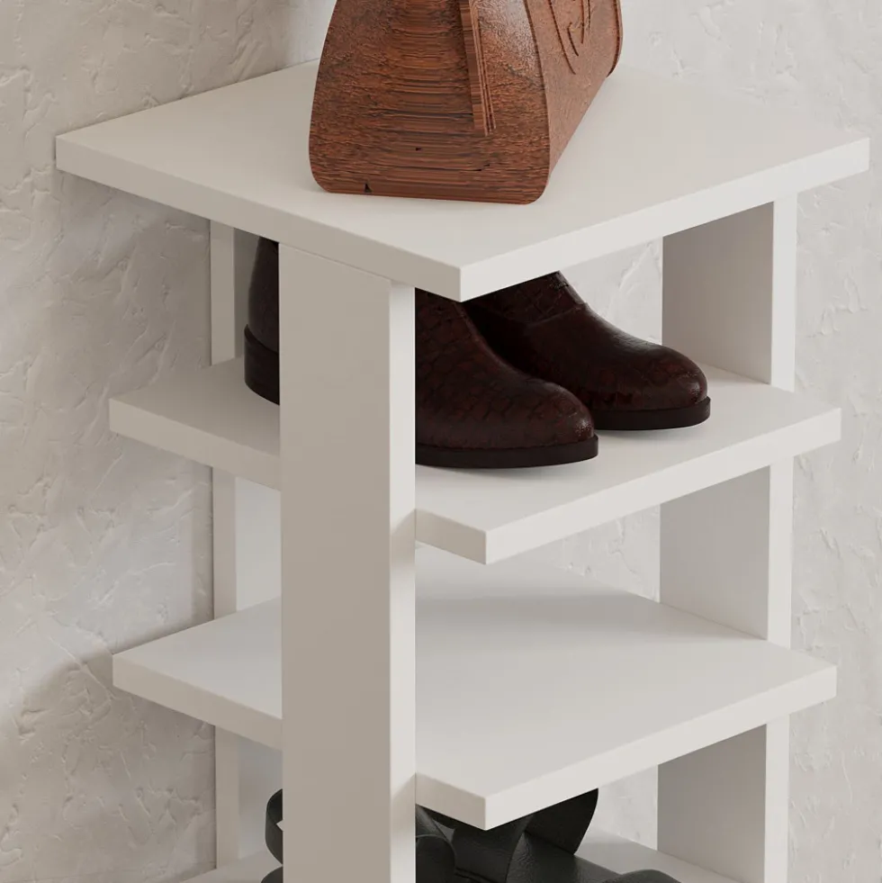 STATE Étagère à chaussures en bois H110cm