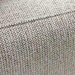 STEFFEN Canapé droit 3 places en tissu et pieds chrome
