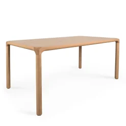 STORM Table à manger 8 personnes aux bords arrondis en bois
