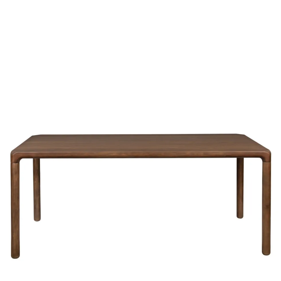 STORM Table à manger 8 personnes aux bords arrondis en bois