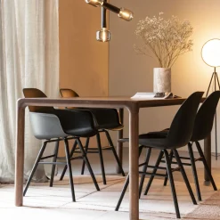 STORM Table à manger 10 personnes aux bords arrondis en bois