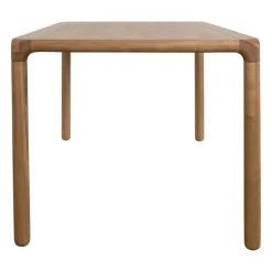 STORM Table à manger 6 personnes aux bords arrondis en bois