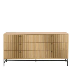 STORO Commode 6 tiroirs en bois L157.9cm