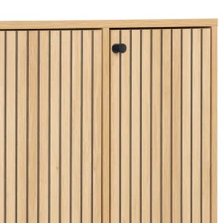 STORO Meuble à chaussures 4 portes en bois et métal L98,7cm
