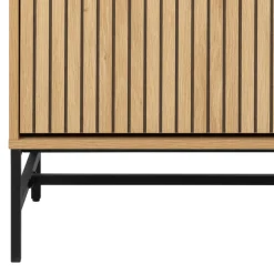 STORO Meuble à chaussures 4 portes en bois et métal L98,7cm