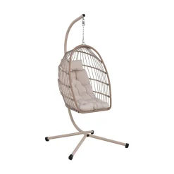 SULLY Fauteuil œuf suspendu de jardin en corde et acier traité