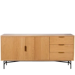 SVEG Buffet 2 portes 3 tiroirs en bois L160cm