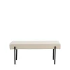 SWINDONBanc en tissu bouclette et métal L100cm