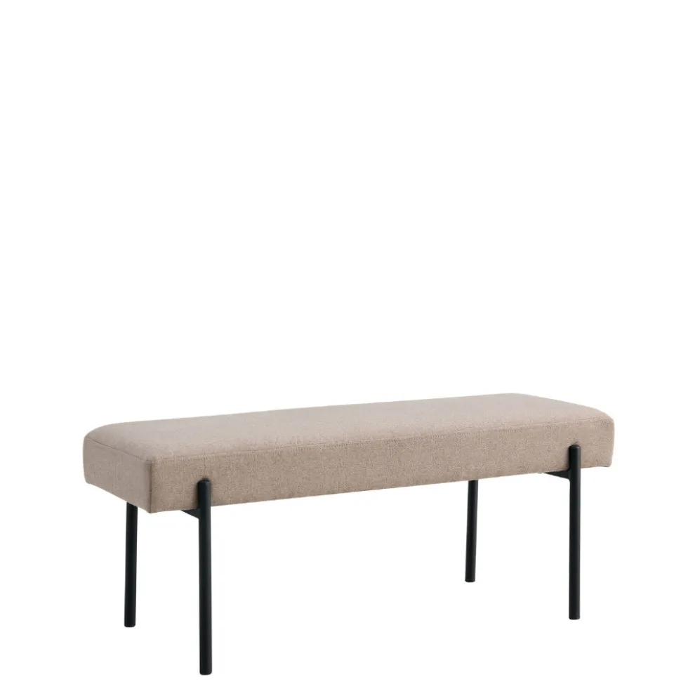SWINDONBanc en tissu et métal L100cm