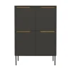 SWITCH Buffet haut en bois 4 portes H128cm