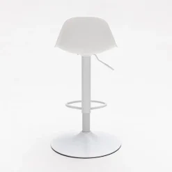 TEBAR Lot de 2 chaises de bar réglables en simili et métal H61-83cm