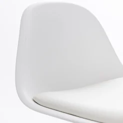 TEBAR Lot de 2 chaises de bar réglables en simili et métal H61-83cm
