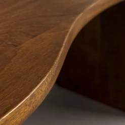 TILON Table basse organique en bois 110x60cm