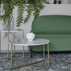 TIMPA Table basse en marbre ø70cm