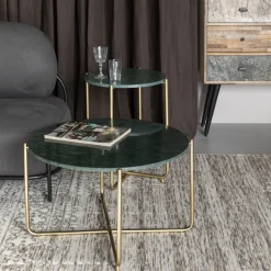 TIMPA Table basse en marbre ø70cm