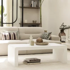 TOCOA Table basse en fibre de ciment 120x55cm