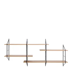 TOCRO Etagère murale en bois et métal L191cm