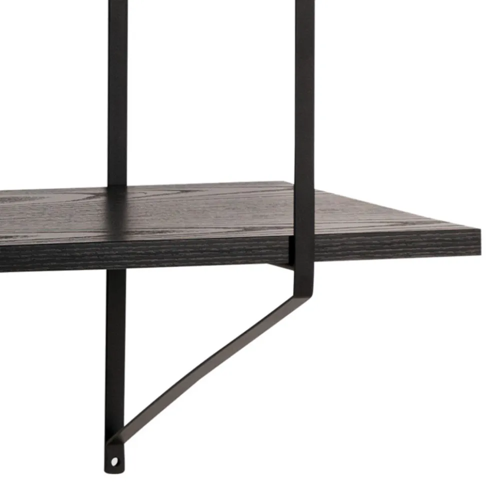 TOCRO Etagère murale en bois et métal L191cm