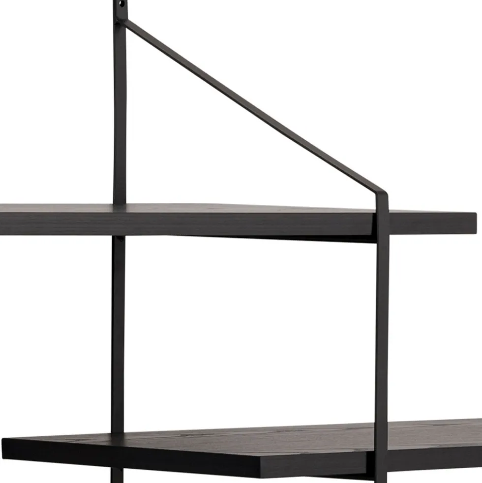 TOCRO Etagère murale en bois et métal L191cm