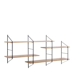 TOCRO Etagère murale en bois et métal L191cm